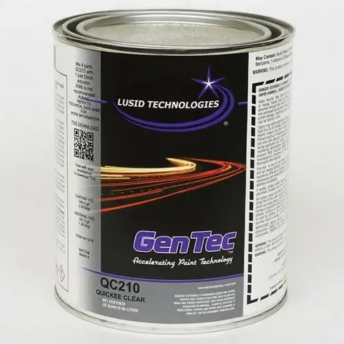 QC210Q Premium 2.1 VOC Automotive Quickie Clearcoat, 1 qt Can, Gloss, 4:1 Mixing QC210Q Premium 2.1 VOC Automotive Quickie Clearcoat, 1 qt Can, Gloss, 4:1 Mixing