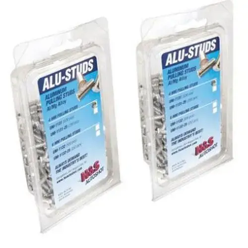 T-Handle Pulling Stud, 6 mm Dia, Aluminum/Magnesium, 500/PK