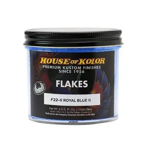 F22II-C01 F Series Dry Flake, 6 oz Can, Royal Blue II, 1/128th Rectangle