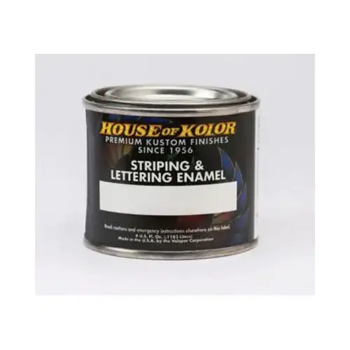 U11-B06 Striping and Lettering Enamel, 4 oz Can, Pale Gold