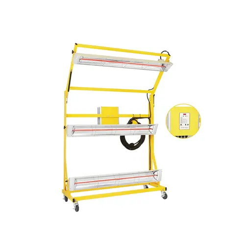 Portable Medium Wave Infrared Curing Lamp, 240 V, 9000 W, Quartz Portable Medium Wave Infrared Curing Lamp, 240 V, 9000 W, Quartz