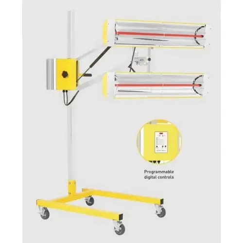 Portable High-Intensity Medium Wave Curing System with Infrared Sensor, 4000 W, Quartz Portable High-Intensity Medium Wave Curing System with Infrared Sensor, 4000 W, Quartz