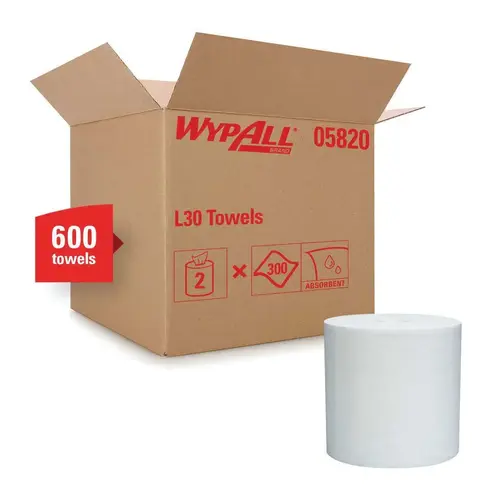 L30 Light Duty Towel, 9.8 x 15.2 in, 300, Double Re-Creped, White, Light Duty, 1 Plys L30 Light Duty Towel, 9.8 x 15.2 in, 300, Double Re-Creped, White, Light Duty, 1 Plys