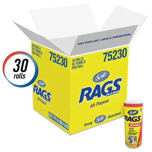 Painter's Rag, 10.4 x 11 in, Cellulose Fiber, White