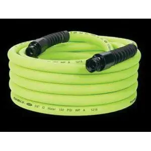 Flexzilla HFZWP550 Pro Water Hose, 0.63 in ID x 3/4 in OD x 50 ft L, Polymer, Green/Black