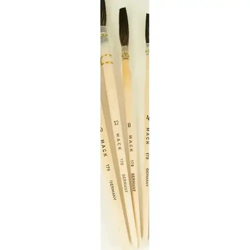 179 Series Kazan Squirrel Hair Lettering Pencil Quill, #8 Brush, 1-1/4 in L, Wood Handle, Brown