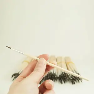 ANDREW MARK 1930-OS-2 1930-OS2 1930 Series Camel Hair Open Stock Watercolor Touch-Up Brush, #2 Brush, Wood Handle