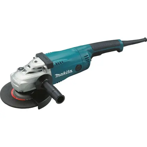 7" Angle Grinder, 15 AMP, 8,500 RPM, 5/8"-11, AC/DC, no lock-off, lock-on 7" Angle Grinder, 15 AMP, 8,500 RPM, 5/8"-11, AC/DC, no lock-off, lock-on