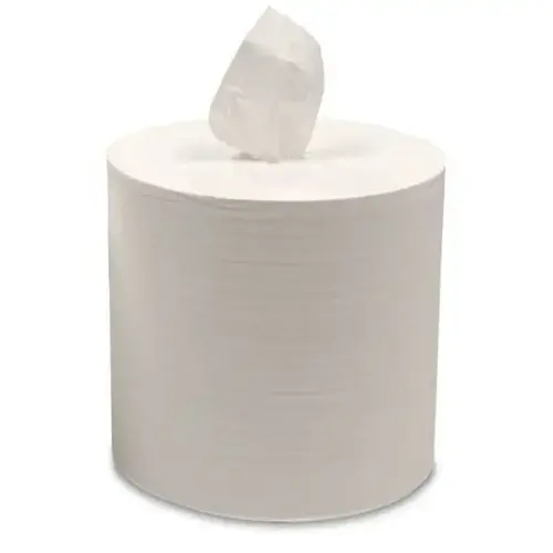 Center-Pull Tissue Roll, 800, 13 in L x 9 in W, White, 2 Ply