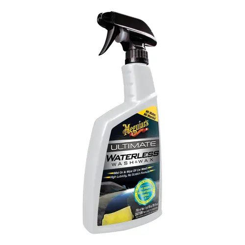 Ultimate Waterless Wash and Wax, 26 oz Spray Bottle, Off-White, Liquid