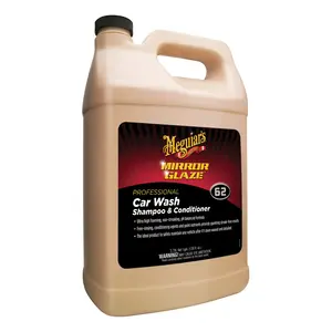 Meguiar's M6201 Professional Carwash Shampoo and Conditioner, 1 gal Can, Blue Green, Liquid