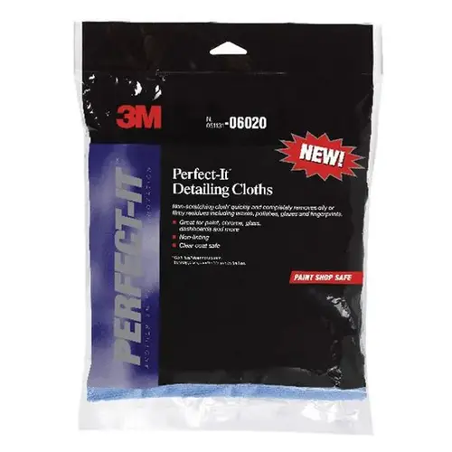 Show Car Detailing Cloth, 12 x 4.1 in, Blue