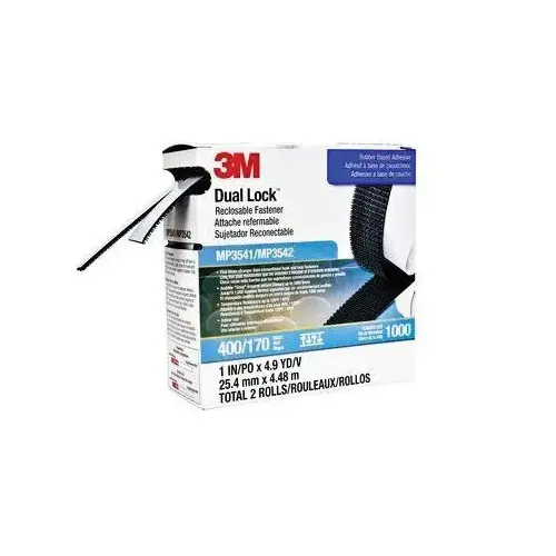 Type 170/400 Reclosable Fastener, Polyolefin Liner, 4.9 yd x 1 in, Black/White Type 170/400 Reclosable Fastener, Polyolefin Liner, 4.9 yd x 1 in, Black/White
