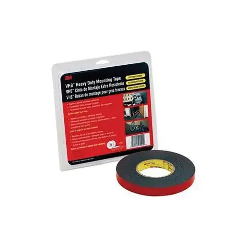 5952 Series Double Sided Foam Tape, 36 yd x 1 in, 45 mil THK, Black 5952 Series Double Sided Foam Tape, 36 yd x 1 in, 45 mil THK, Black