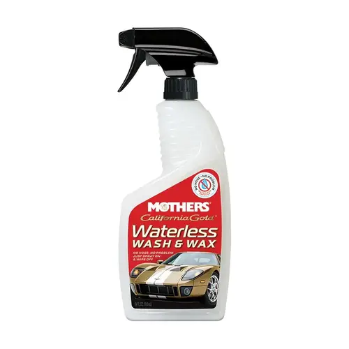 Waterless Wash and Wax, 24 fl-oz Bottle, White, Liquid