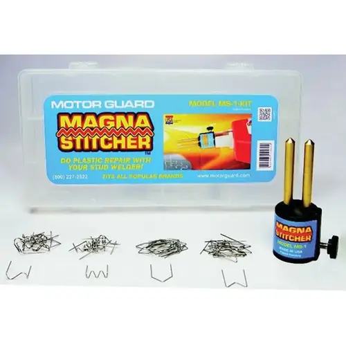 MS-1-KIT Plastic Repair Kit, Use With: Motor Guard Magna-Spot Stud Welders MS-1-KIT Plastic Repair Kit, Use With: Motor Guard Magna-Spot Stud Welders