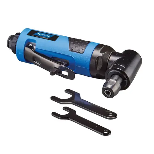 Pneumatic Mini Angle Sander, 2 in, 22000 rpm, 3 cfm, 90 psi, Composite with Rubber Grip Handle Pneumatic Mini Angle Sander, 2 in, 22000 rpm, 3 cfm, 90 psi, Composite with Rubber Grip Handle