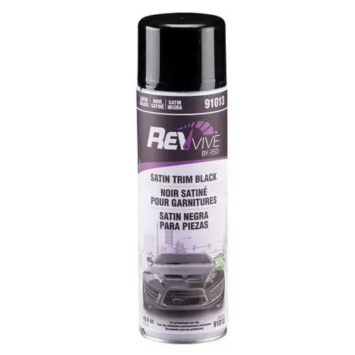 91013 Trim Paint, 10.9 oz Aerosol Can, Satin Black, 20 to 30 min Curing