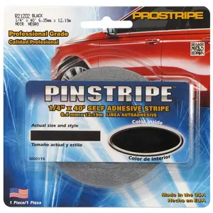 Prostripe R21202 1/4"X40'BLACK