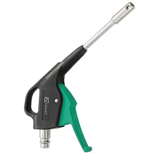 EBG 07MTLH Compact Standard High Flow Interchange Blow Gun with OSHA Nozzle, 3/8 in, 7.7 scfm