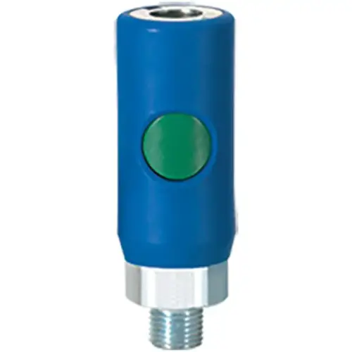 ERC 071253 High Flow Interchange Regular Quick Coupler, 1/2 in, MNPT, Stainless Steel ERC 071253 High Flow Interchange Regular Quick Coupler, 1/2 in, MNPT, Stainless Steel