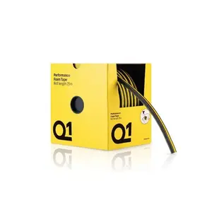 Q1 SE02 Performance Foam Masking Tape, 25 m L x 11 mm W x 10 mm THK Gray