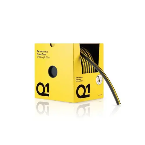 Performance Foam Masking Tape, 25 m L x 11 mm W x 10 mm THK Gray