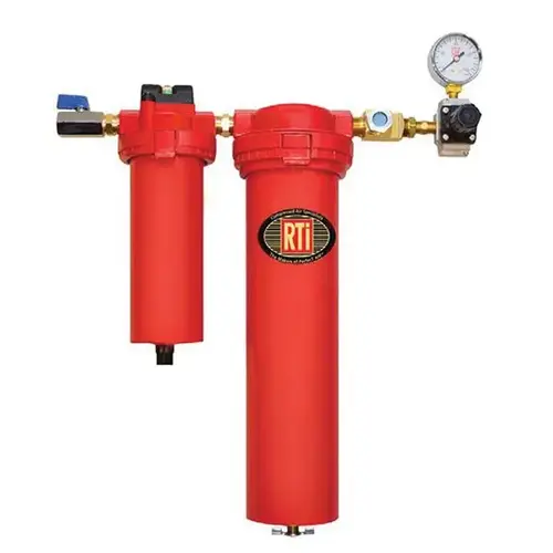 Eliminator II Series Desiccant Dryer, 1/2 in Inlet x 3/8 in Outlet, 25 scfm at 100 psi Eliminator II Series Desiccant Dryer, 1/2 in Inlet x 3/8 in Outlet, 25 scfm at 100 psi