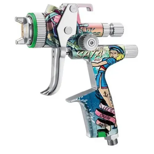 HVLP Standard Spray Gun with Cup, 1.4 mm Nozzle, 0.3, 0.6, 0.9 L Capacity