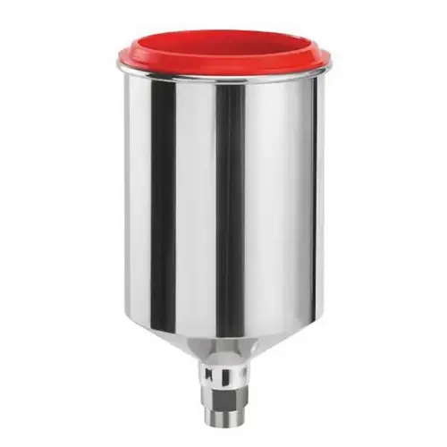 Female Threaded Gravity Flow Cup, Aluminum, Use With: SATAjet B, GR, NR-95 Spray Gun Female Threaded Gravity Flow Cup, Aluminum, Use With: SATAjet B, GR, NR-95 Spray Gun