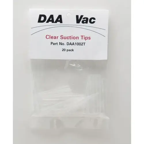 Disposable Tip, Clear, Use With: Dan-Am Air Vac Disposable Tip, Clear, Use With: Dan-Am Air Vac
