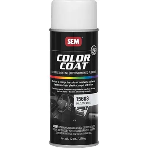 Flexible Coating, 16 oz Aerosol Can, Sailcloth White, 24 hr Curing, Aerosol Flexible Coating, 16 oz Aerosol Can, Sailcloth White, 24 hr Curing, Aerosol