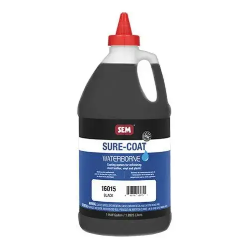 Waterborne Flexible Paint, 0.5 gal Pint, Black, Liquid, Use For: Vinyl and Plastic Waterborne Flexible Paint, 0.5 gal Pint, Black, Liquid, Use For: Vinyl and Plastic