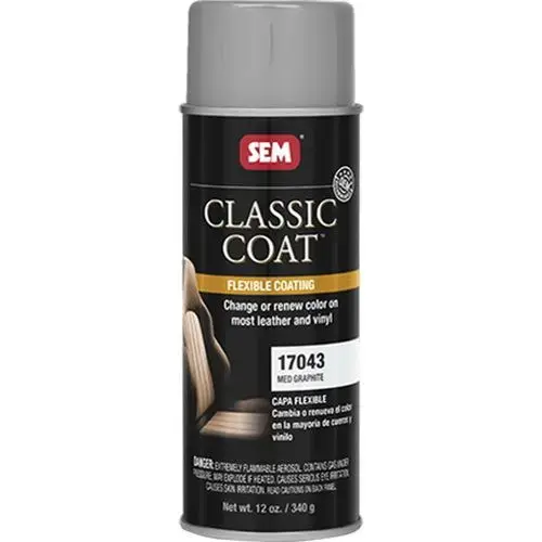 Flexible Coating, 16 oz Aerosol Can, Med Graphite, 24 hr Curing, Aerosol