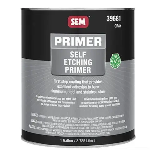 Self-Etching Primer, 1 gal Round Can, Gray, Low VOC VOC