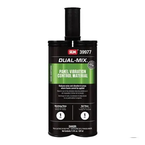 Panel Vibration Control Material, 7 oz Cartridge, Liquid, Black, 60 min at 70 deg F Application Panel Vibration Control Material, 7 oz Cartridge, Liquid, Black, 60 min at 70 deg F Application