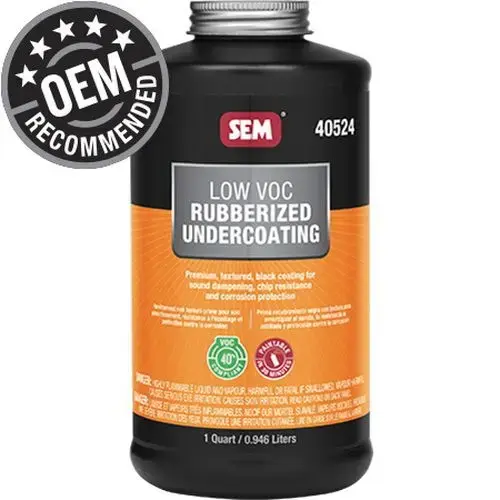 Low VOC Rubberized Undercoating, 1 qt Can, Black, Liquid Low VOC Rubberized Undercoating, 1 qt Can, Black, Liquid