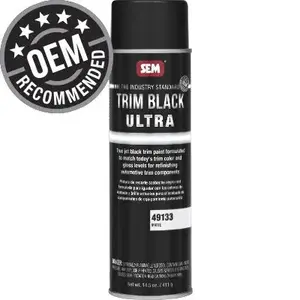 SEM 49133 Trim Paint, 20 oz Aerosol Can, Matte Black