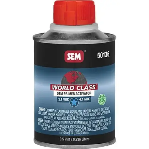 Activator, 0.5 pt Aerosol Can, Clear to Amber, Liquid, Use With: World Class DTM Primer Activator, 0.5 pt Aerosol Can, Clear to Amber, Liquid, Use With: World Class DTM Primer