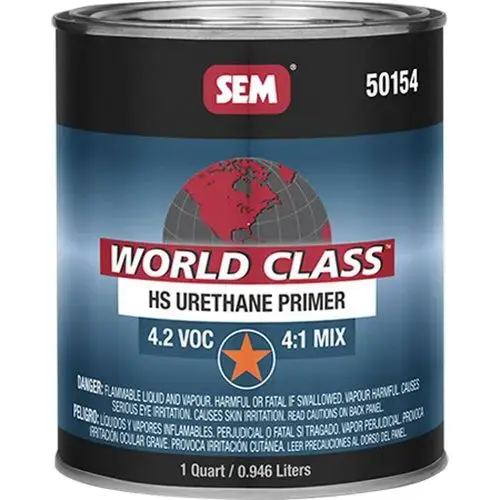 HS Urethane Primer, 1 qt Can, Neutral Gray, 4:1 Mixing, 340 sq-ft/gal Coverage HS Urethane Primer, 1 qt Can, Neutral Gray, 4:1 Mixing, 340 sq-ft/gal Coverage