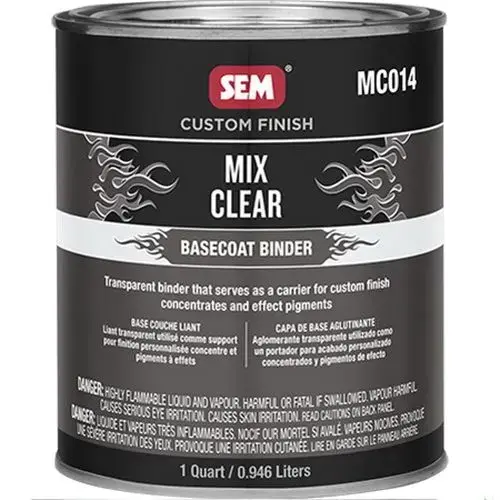 Custom Finish Mix Clear, 1 qt Can, 1:1 Mixing