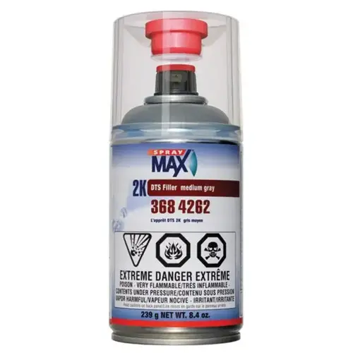2K DTS Sealer, 8.4 oz Aerosol Can, Medium Gray, 5.8 sq-ft/gal Coverage