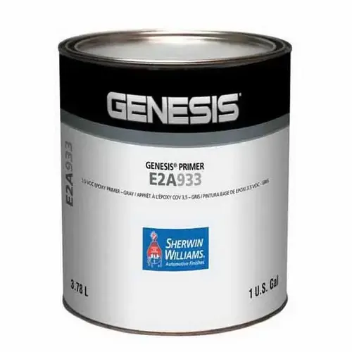 E2A933-1 Low VOC 2-Component 3.5 VOC DTM Epoxy Primer, 1 gal Can, Gray, 269 g/L VOC, 4:1:1 Mixing