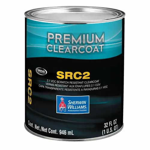 SRC2-4 Premium High Solid 2.1 VOC Scratch Resistant Clearcoat, 1 qt Can, Gloss SRC2-4 Premium High Solid 2.1 VOC Scratch Resistant Clearcoat, 1 qt Can, Gloss