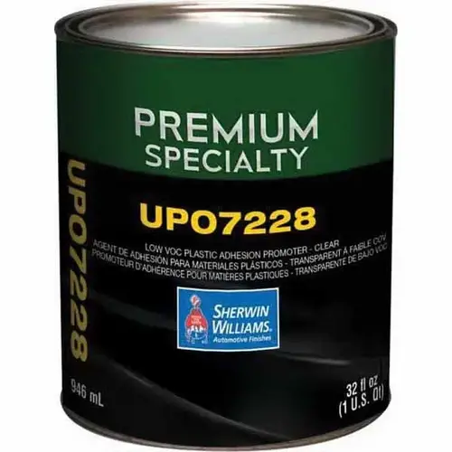 UPO7228-4 Low VOC 1-Component Adhesion Promoter, 1 qt Can, Clear, Liquid, 85 g/L VOC UPO7228-4 Low VOC 1-Component Adhesion Promoter, 1 qt Can, Clear, Liquid, 85 g/L VOC