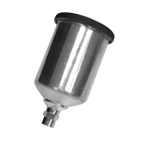 Canister and Cover, 600 cc Capacity, Aluminum, Use With: AF7001GMS, AF7003GMS Spray Gun Canister and Cover, 600 cc Capacity, Aluminum, Use With: AF7001GMS, AF7003GMS Spray Gun