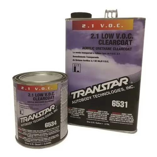 2.1 Low VOC Clearcoat, 1 qt Can, 4:1 Mixing 2.1 Low VOC Clearcoat, 1 qt Can, 4:1 Mixing