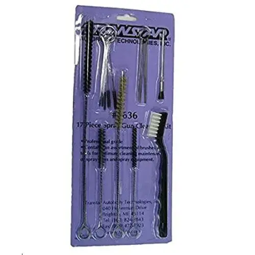 17-Piece Spray Brush Gun Cleaning Kit, Use With: All HVLP Spray Guns