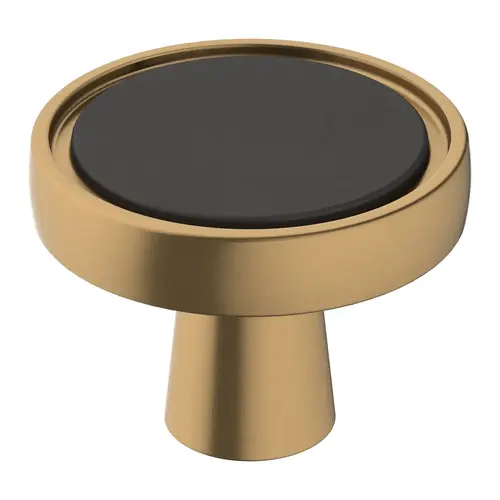 Mergence 1-3/8" Diameter Matte Black/Cabinet Knob Champagne Bronze Finish Mergence 1-3/8" Diameter Matte Black/Cabinet Knob Champagne Bronze Finish