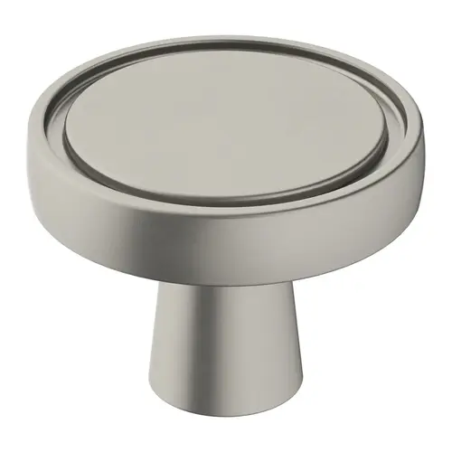 Destine 1-3/8" Diameter Cabinet Knob Satin Nickel Finish Destine 1-3/8" Diameter Cabinet Knob Satin Nickel Finish